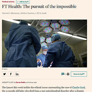 Financial Times Health - Three questions to Professor Detlev Ganten